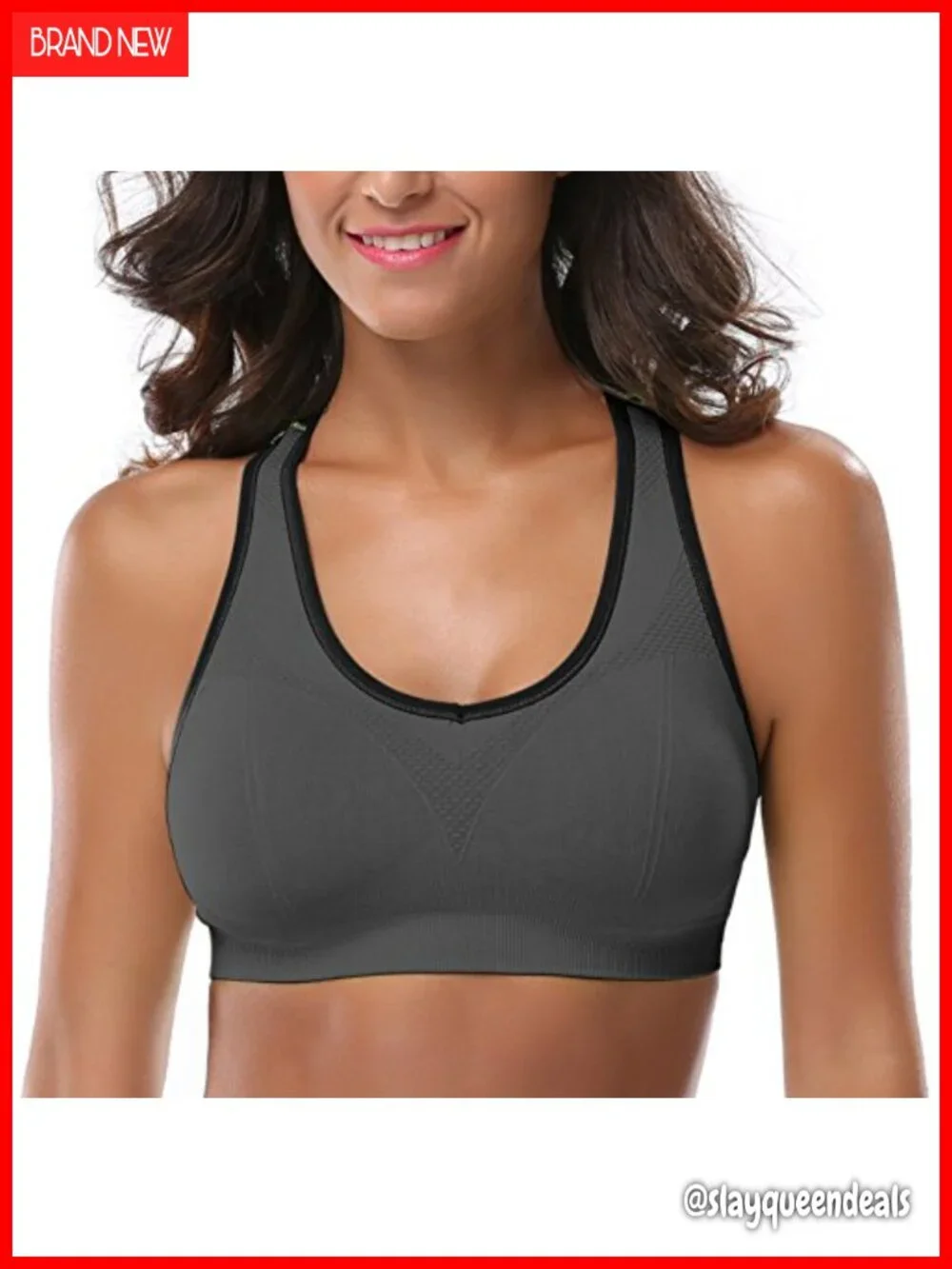 Women's Racerback Sports Bra High Impact Workout Activewear